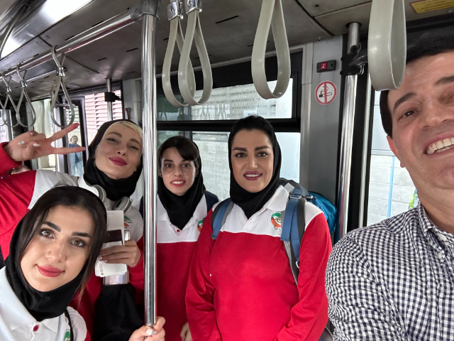 空手選手と遭遇